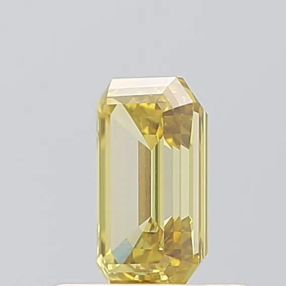 0.56ct Emerald Lab Grown Diamond (Colour Fancy Brownish Yellow, Clarity VS1, IGI Certified)