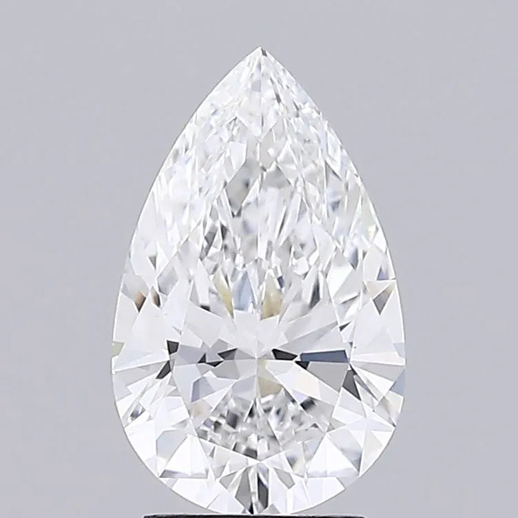 2.88ct Pear Lab Grown Diamond (Colour D, Clarity VVS2, IGI Certified)