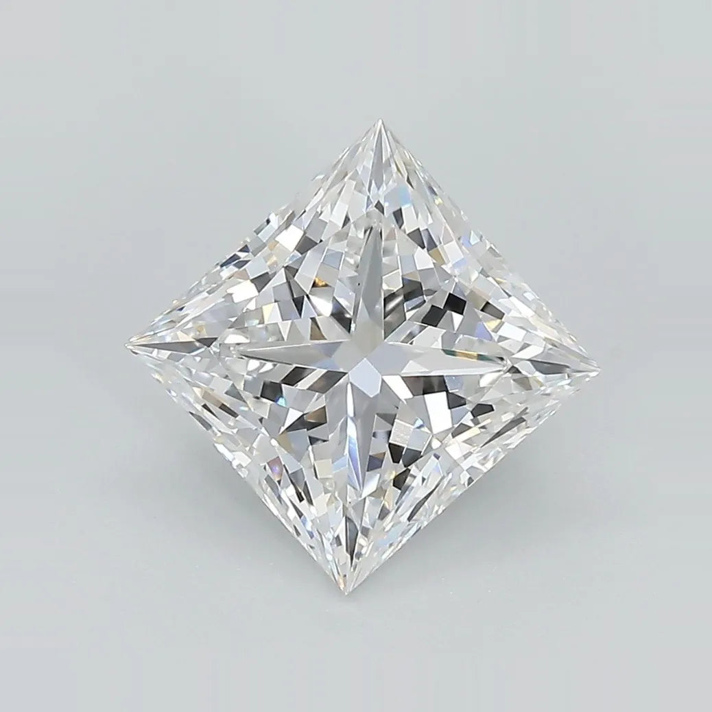 3.38ct Princess Lab Grown Diamond (Colour D, Clarity VS1, IGI Certified)