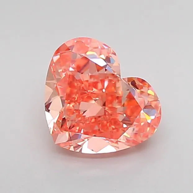 2.03ct Heart Lab Grown Diamond (Colour Fancy Intense Pink, Clarity VS1, IGI Certified)