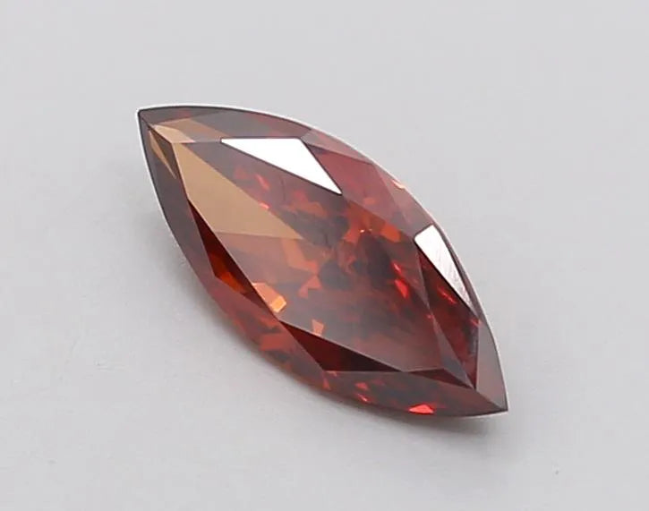 0.70ct Marquise Lab Grown Diamond (Colour Fancy Deep Orange, Clarity VS1, IGI Certified)