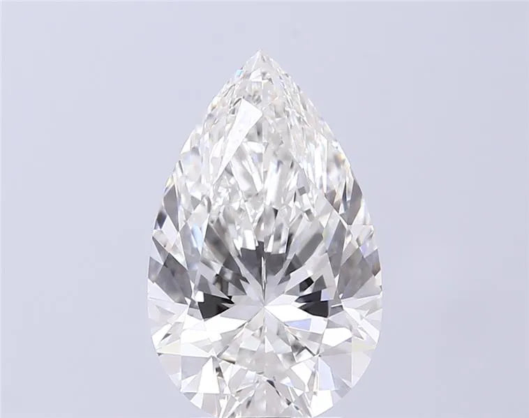 4.05ct Pear Lab Grown Diamond (Colour F, Clarity VVS2, IGI Certified)