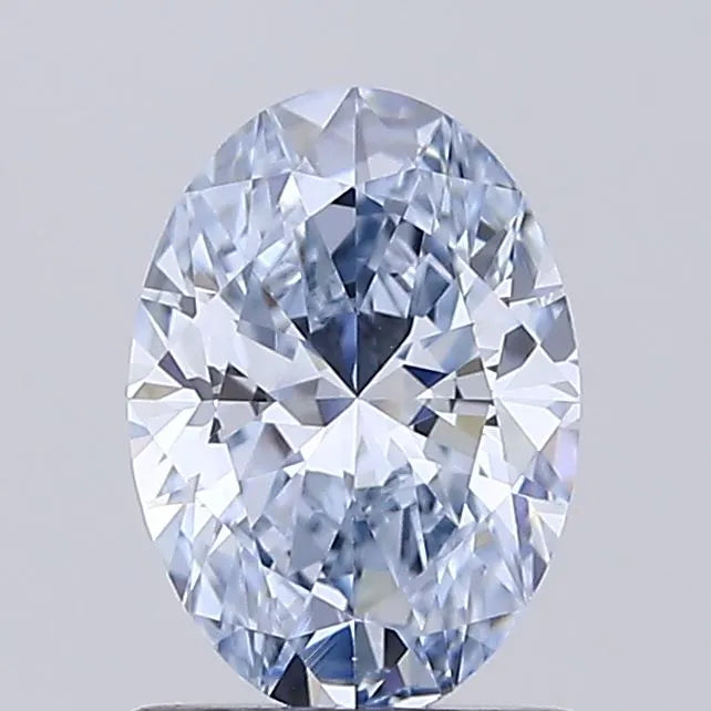 1.06ct Oval Lab Grown Diamond (Colour Fancy Blue, Clarity VVS2, IGI Certified)