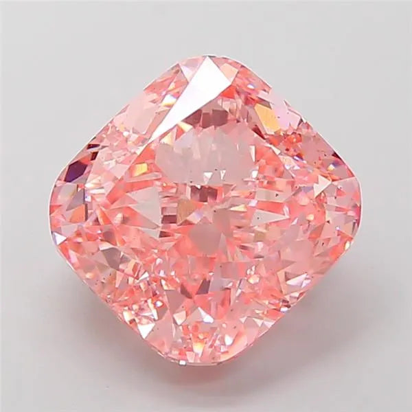 7.04ct Cushion modified Lab Grown Diamond (Colour Fancy Vivid Pink, Clarity VS2, IGI Certified)