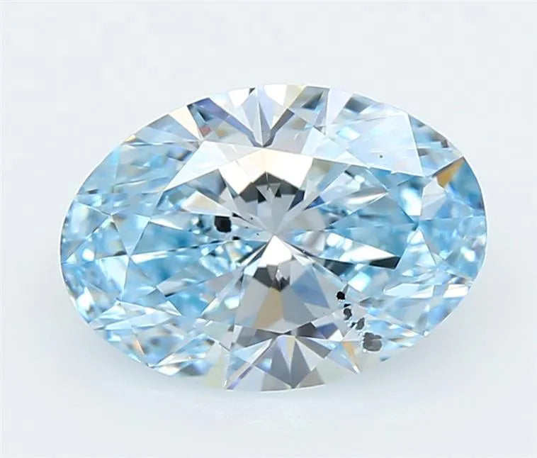 1.01ct Oval Lab Grown Diamond (Colour Fancy Intense Blue, Clarity VS2, Uncertified)