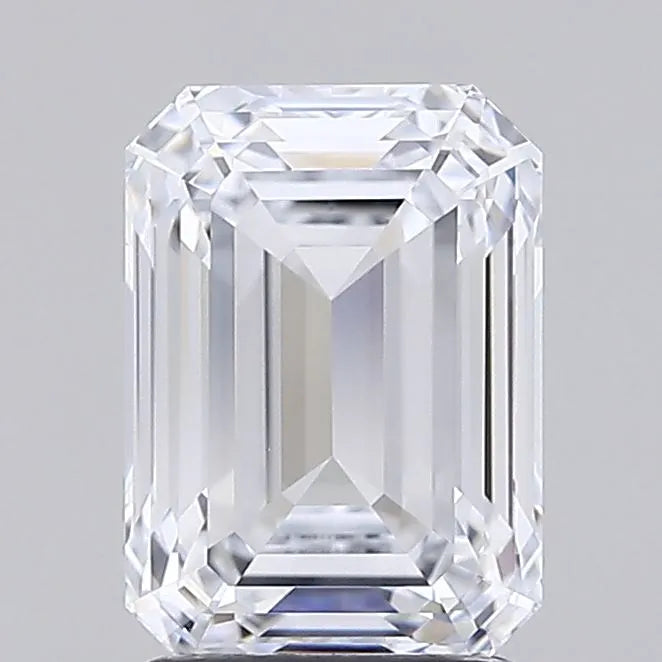 2.10ct Emerald Lab Grown Diamond (Colour E, Clarity IF, IGI Certified)