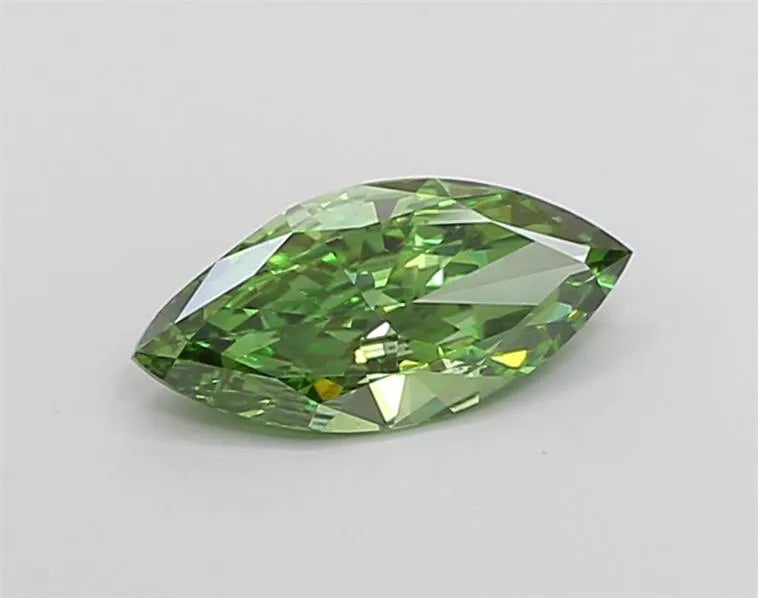0.98ct Marquise Lab Grown Diamond (Colour Fancy Vivid Green, Clarity VS1, IGI Certified)