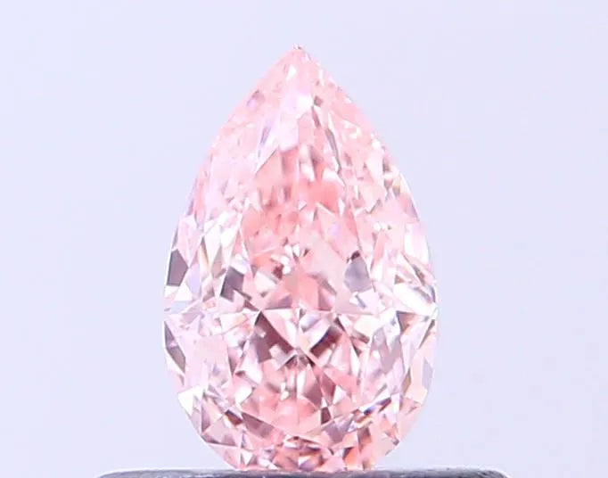 0.40ct Pear Lab Grown Diamond (Colour Fancy Intense Pink, Clarity VVS2, IGI Certified)