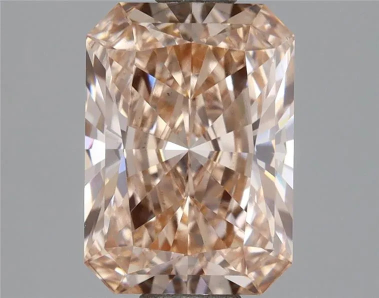 2.01ct Radiant Lab Grown Diamond (Colour Fancy Intense Pinkish Orange, Clarity VS2, IGI Certified)