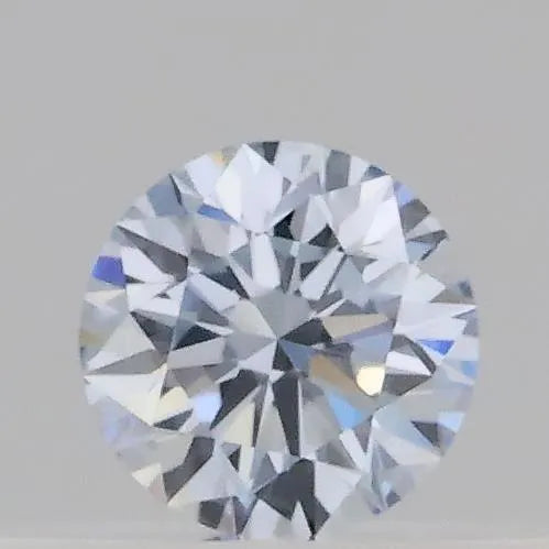 0.15ct Round Lab Grown Diamond (Colour Fancy Blue, Clarity VVS2, Cut EX, IGI Certified)