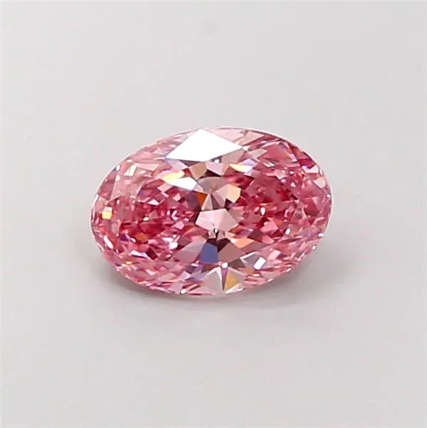 1.61ct Oval Lab Grown Diamond (Colour Fancy Vivid Pink, Clarity VVS2, IGI Certified)