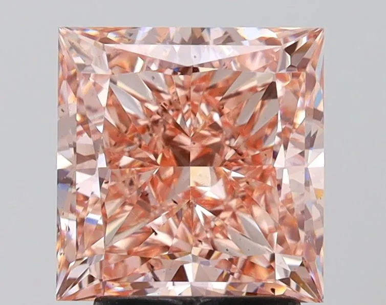 2.84ct Princess Lab Grown Diamond (Colour Fancy Intense Pink, Clarity SI1, IGI Certified)