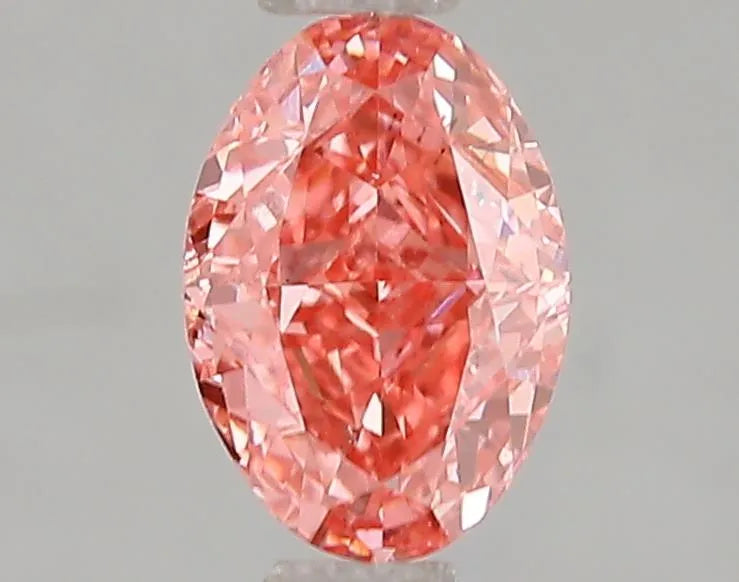 1.01ct Oval Lab Grown Diamond (Colour Fancy Vivid Pink, Clarity SI1, IGI Certified)