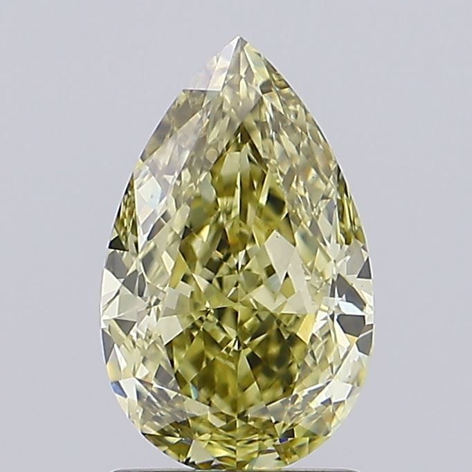 1.73ct Pear Lab Grown Diamond (Colour Fancy Gray Yellow, Clarity VS1, IGI Certified)